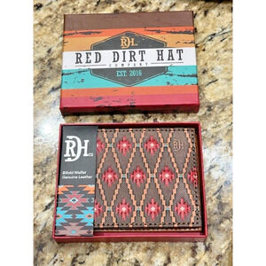 Red Dirt Hat Co Genuine Leather Bifold Cowboy Bootbarn Wallet Aztec 23111881W16